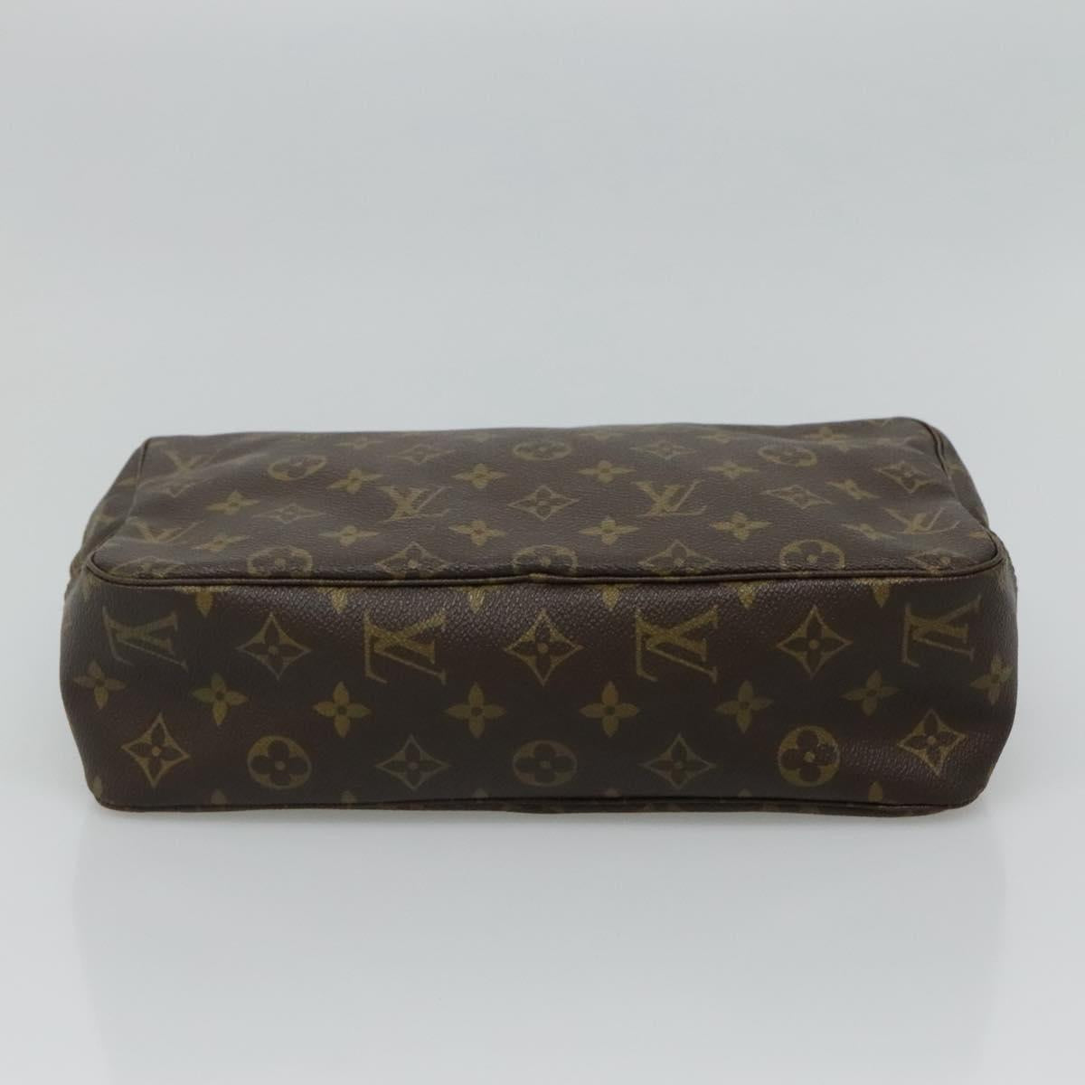 Louis Vuitton Trousse Toilette 28 Brown Canvas Clutch Bag (Pre-Owned)