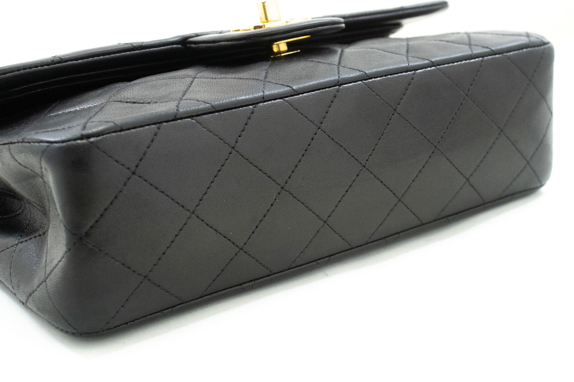 Chanel Timeless 23 Black Leather Shoulder Bag (Pre-Owned)