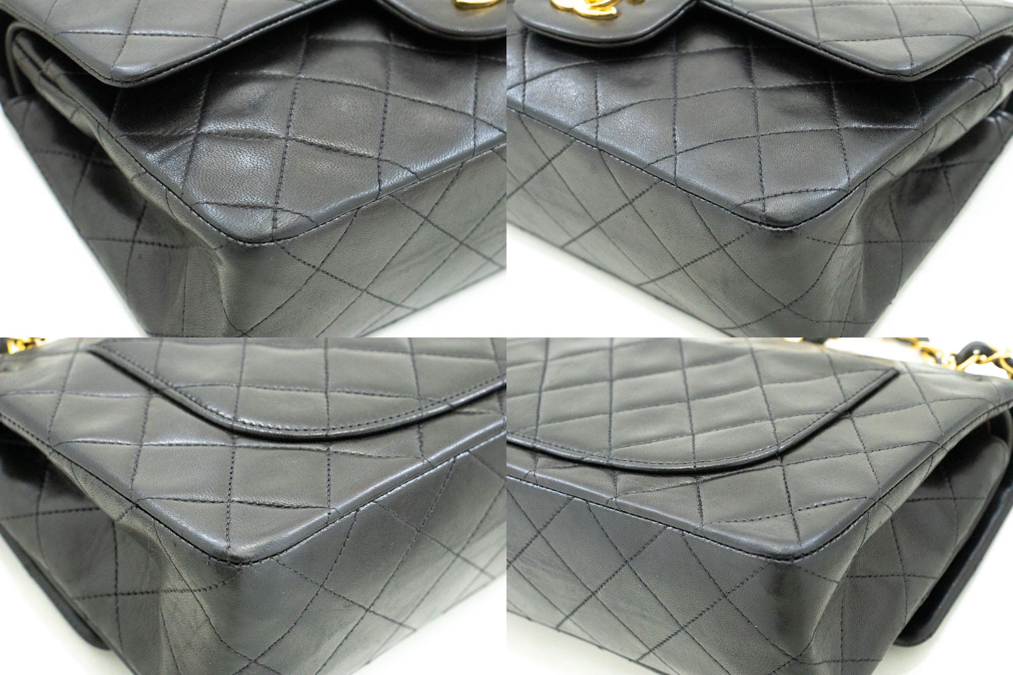 Chanel Timeless 23 Black Leather Shoulder Bag (Pre-Owned)