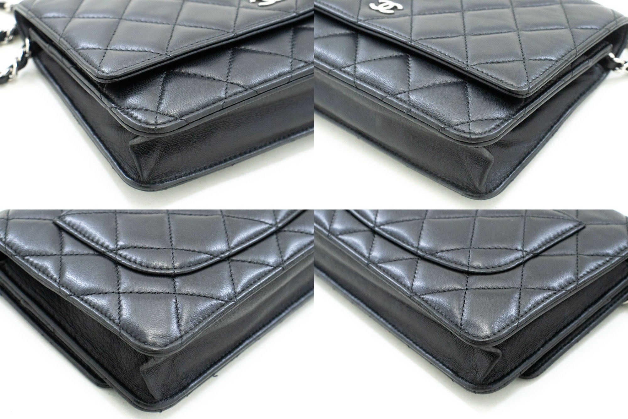 Chanel Black Leather Shoulder Bag (Pre-Owned)