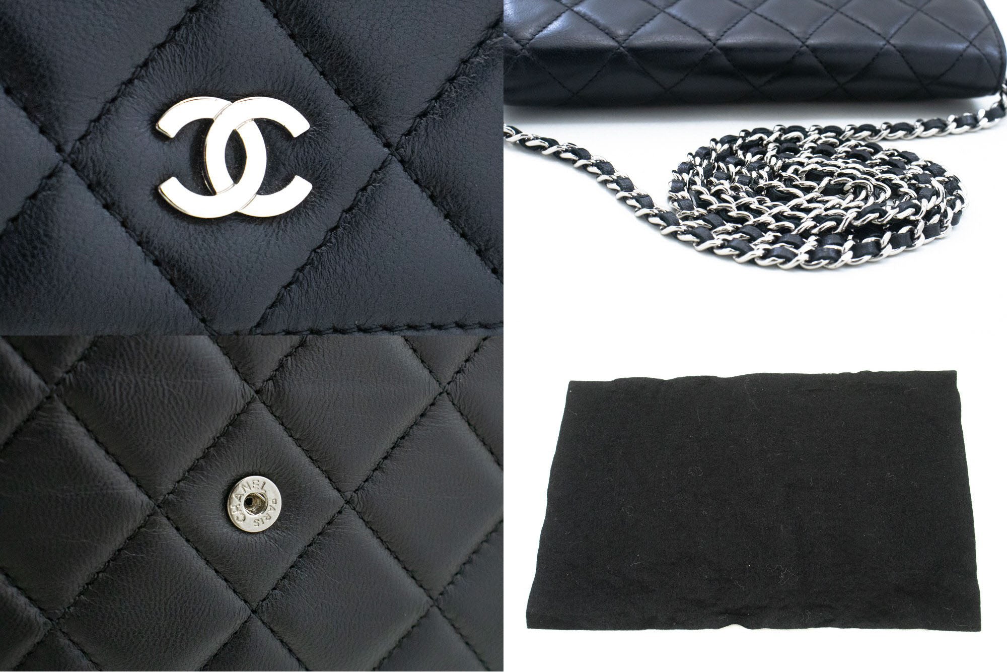 Chanel Black Leather Shoulder Bag (Pre-Owned)