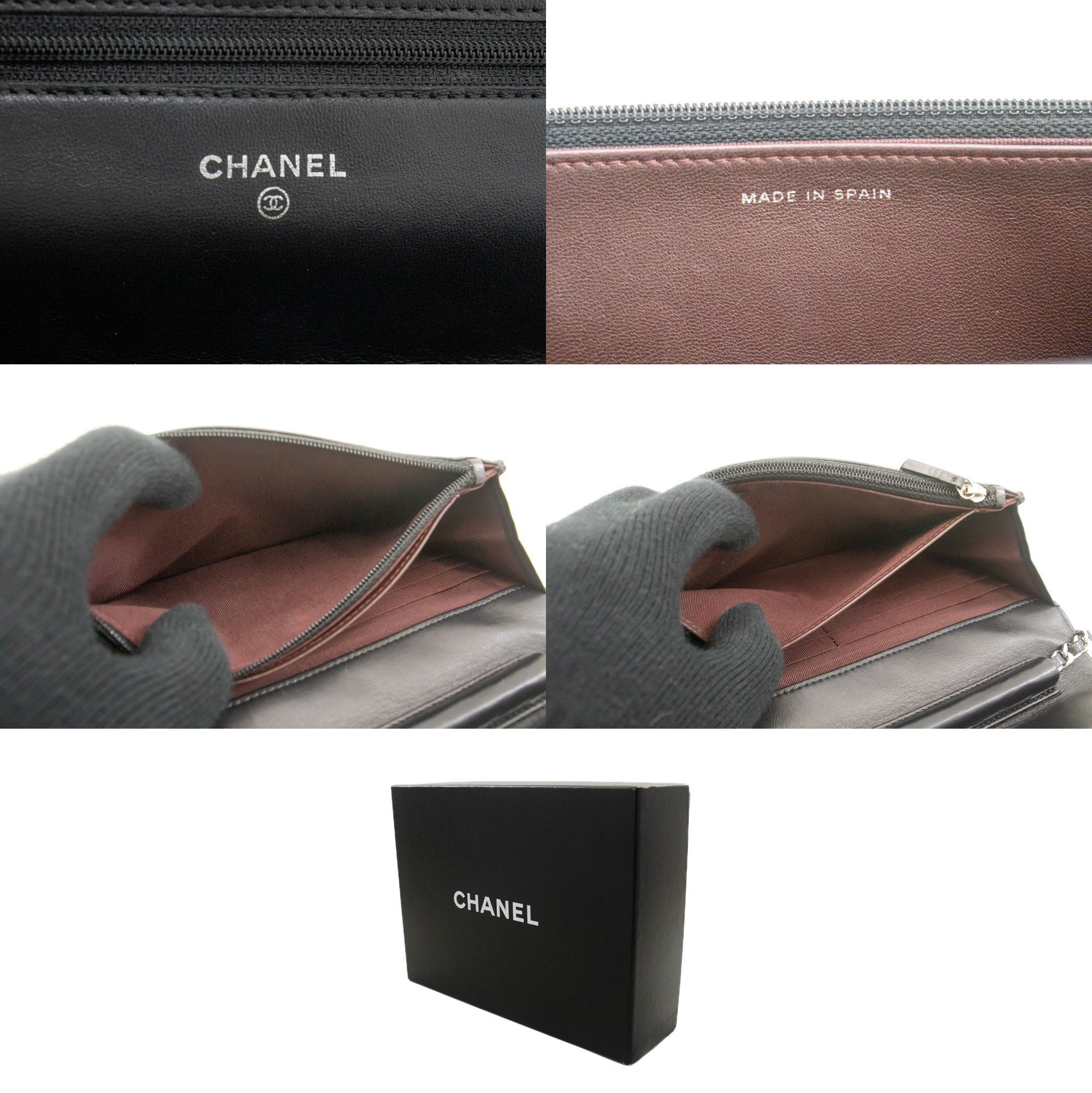 Chanel Black Leather Shoulder Bag (Pre-Owned)