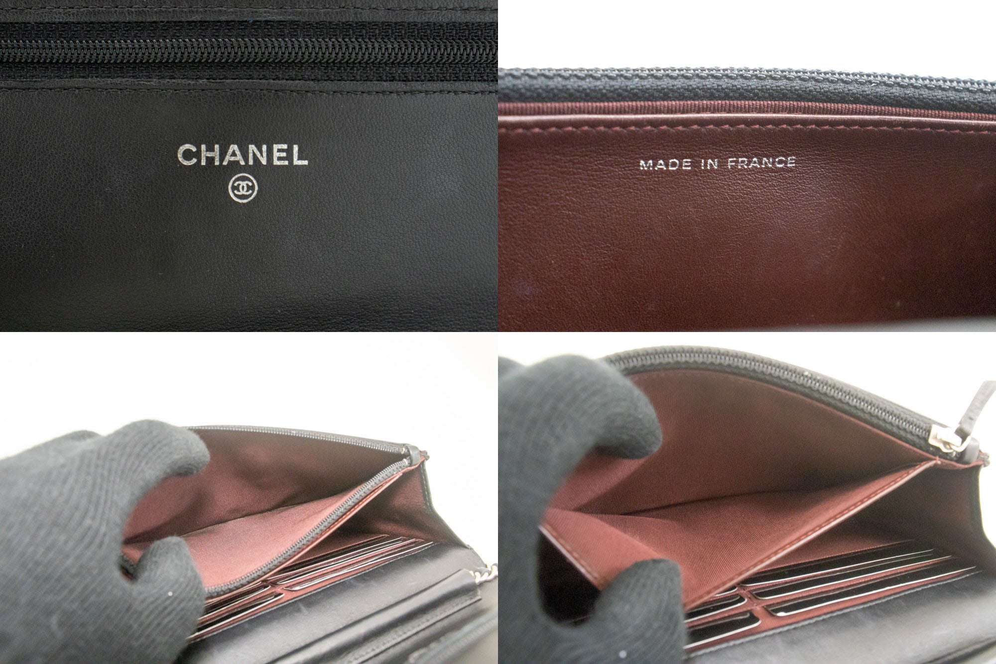 Chanel Wallet On Chain Black Leather Shoulder Bag (Pre-Owned)