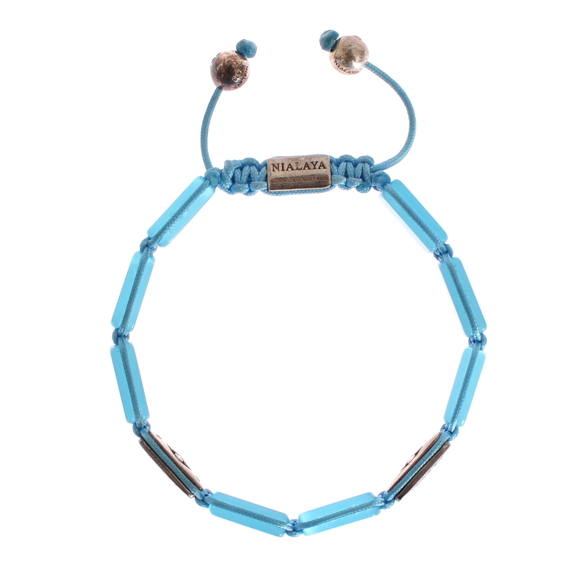 Nialaya CZ Opal 925 Silver Women's Bracelet
