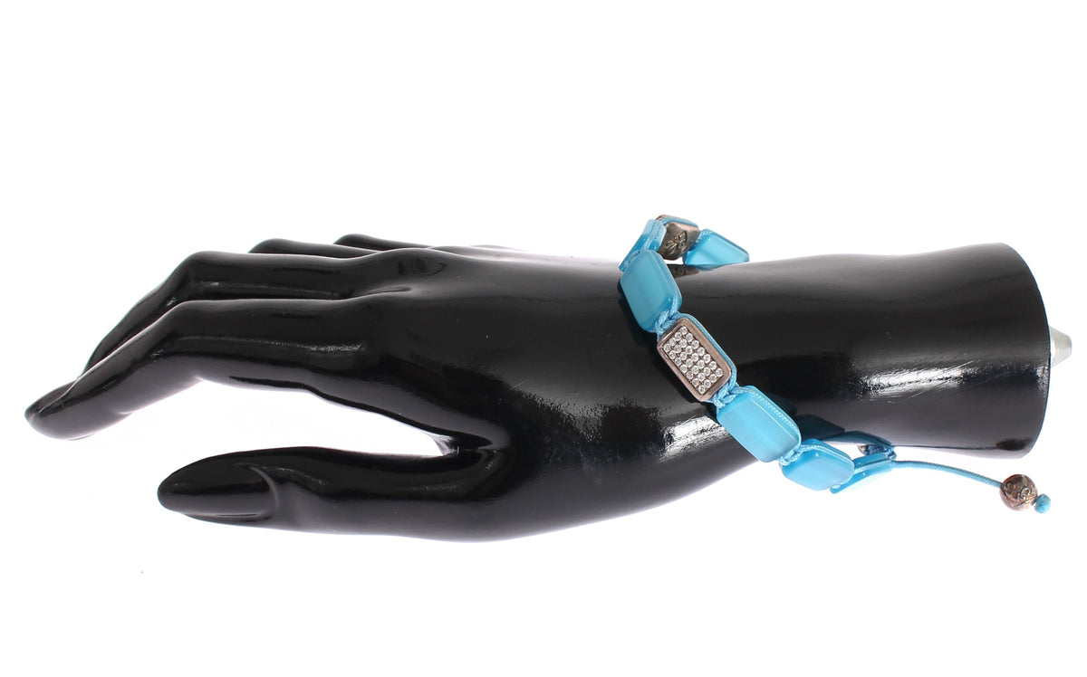Nialaya CZ Opal 925 Silver Women's Bracelet