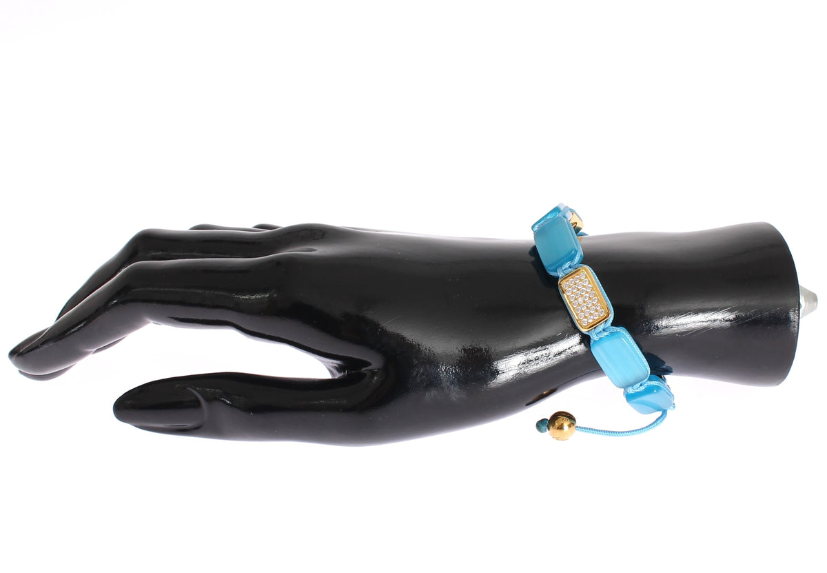 Nialaya CZ Opal 18K Gold 925 Women's Bracelet