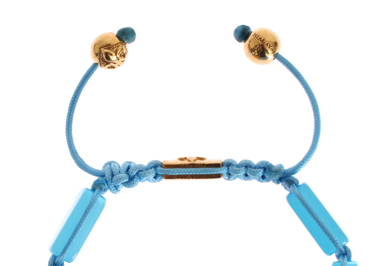 Nialaya CZ Opal 18K Gold 925 Women's Bracelet