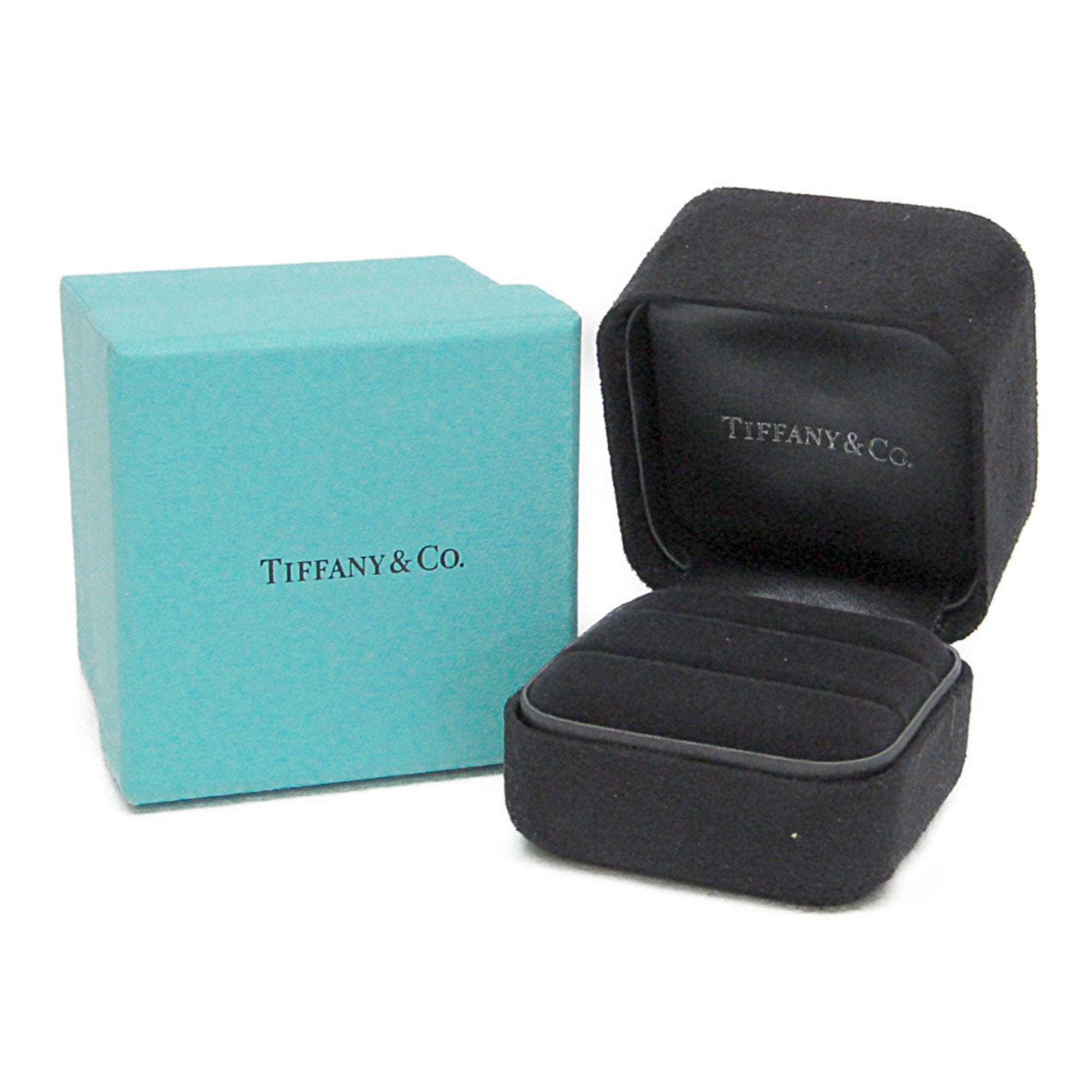 Tiffany & Co Tiffany T Silver White Gold Ring Jewelry (Pre-Owned)