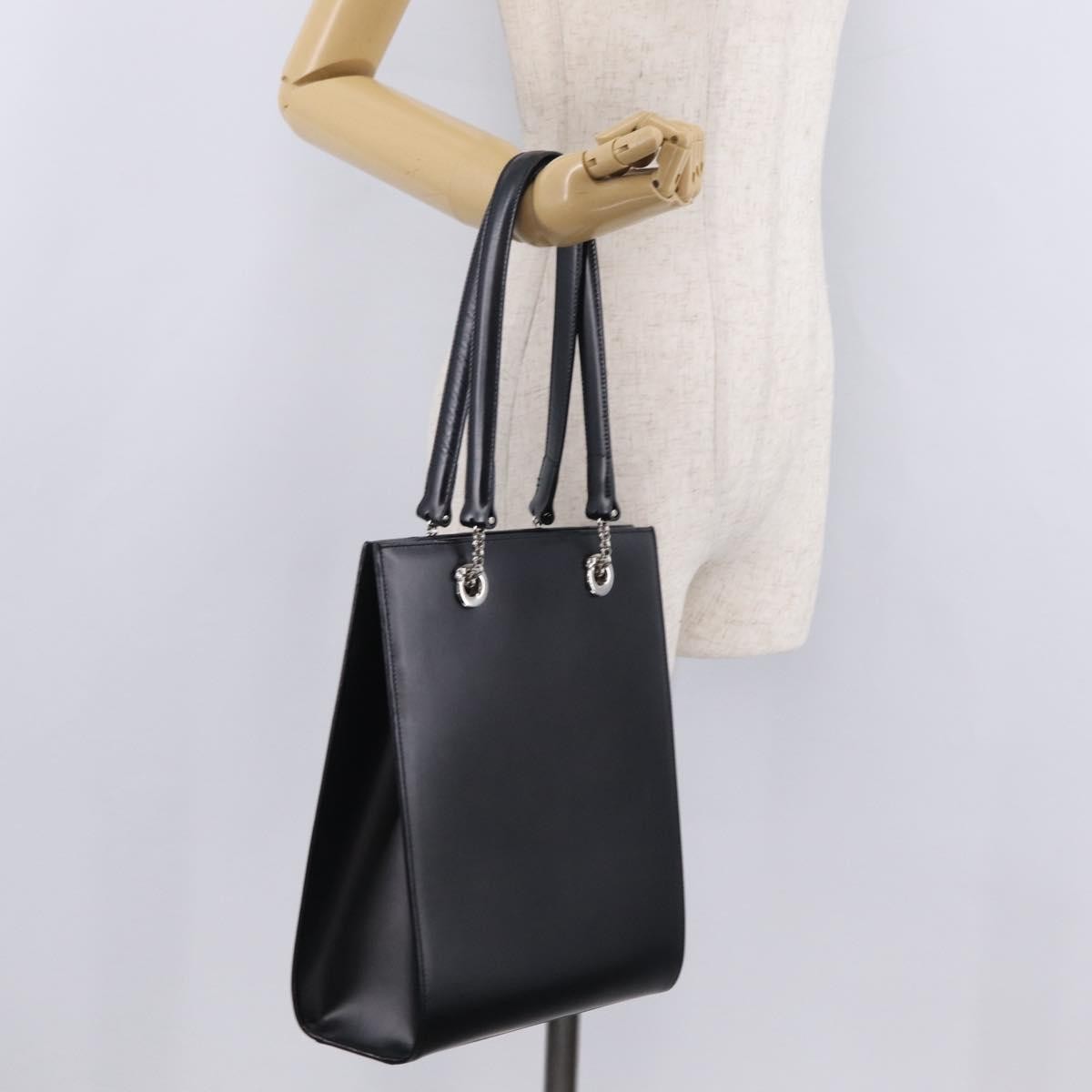 Cartier Panthère Shoulder Leather Black Leather Shoulder Bag Bag (Pre-Owned)