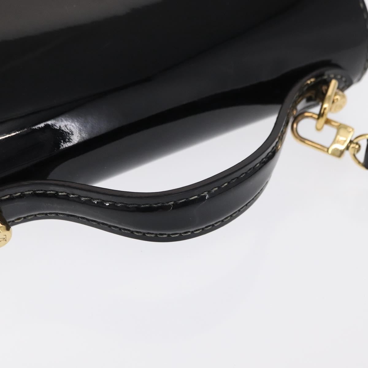 Louis Vuitton Monceau Vernis Black Patent_Leather Handbag (Pre-Owned)