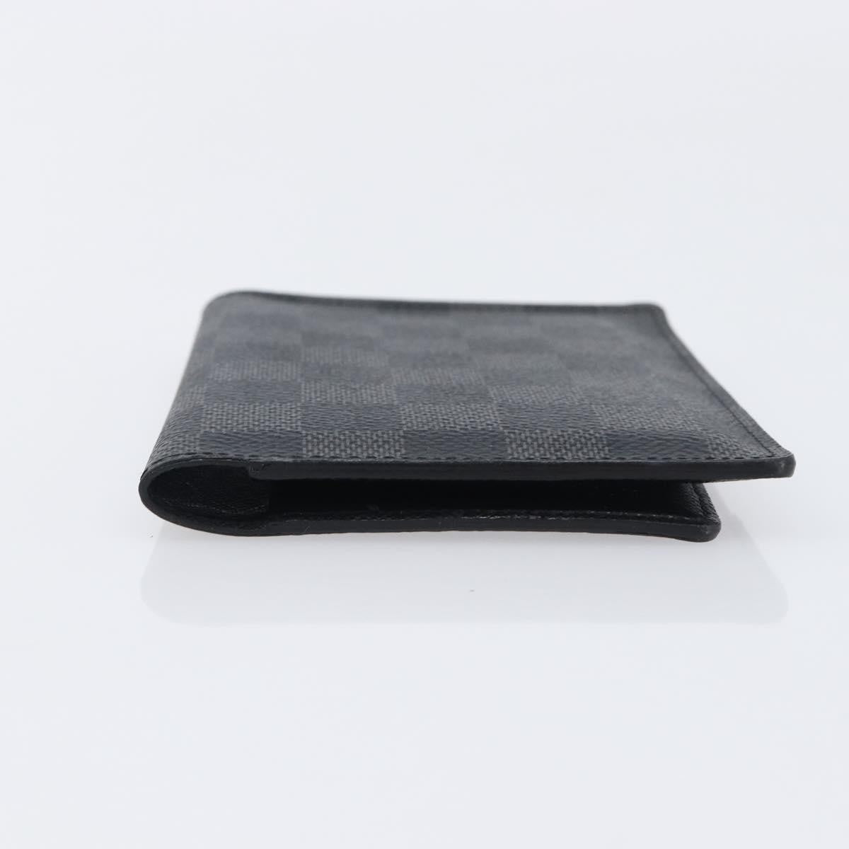 Louis Vuitton Passport Cover Damier Graphite Gray Canvas Briefcase Bag (Pre-Owned)