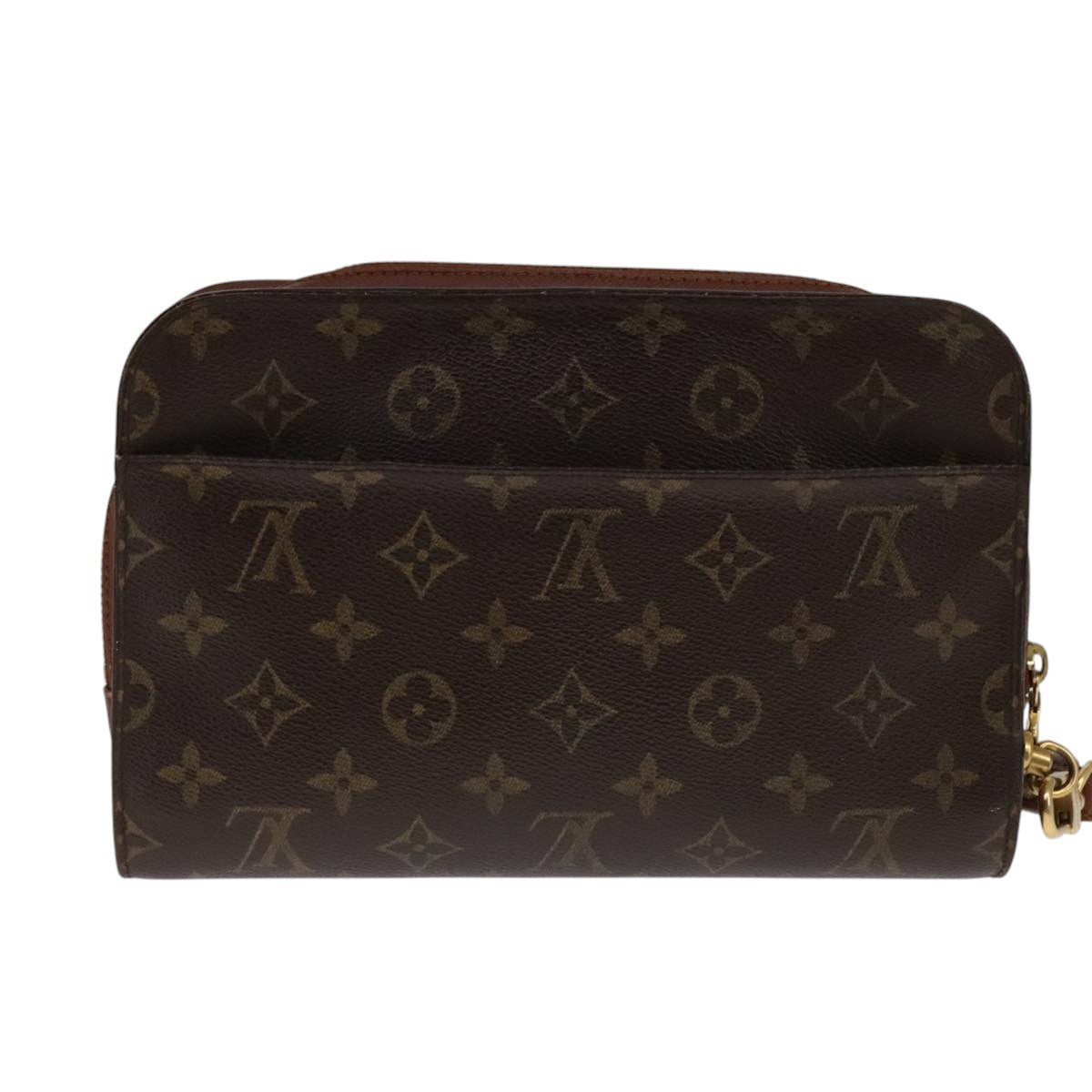 Louis Vuitton Orsay Brown Canvas Clutch Bag (Pre-Owned)
