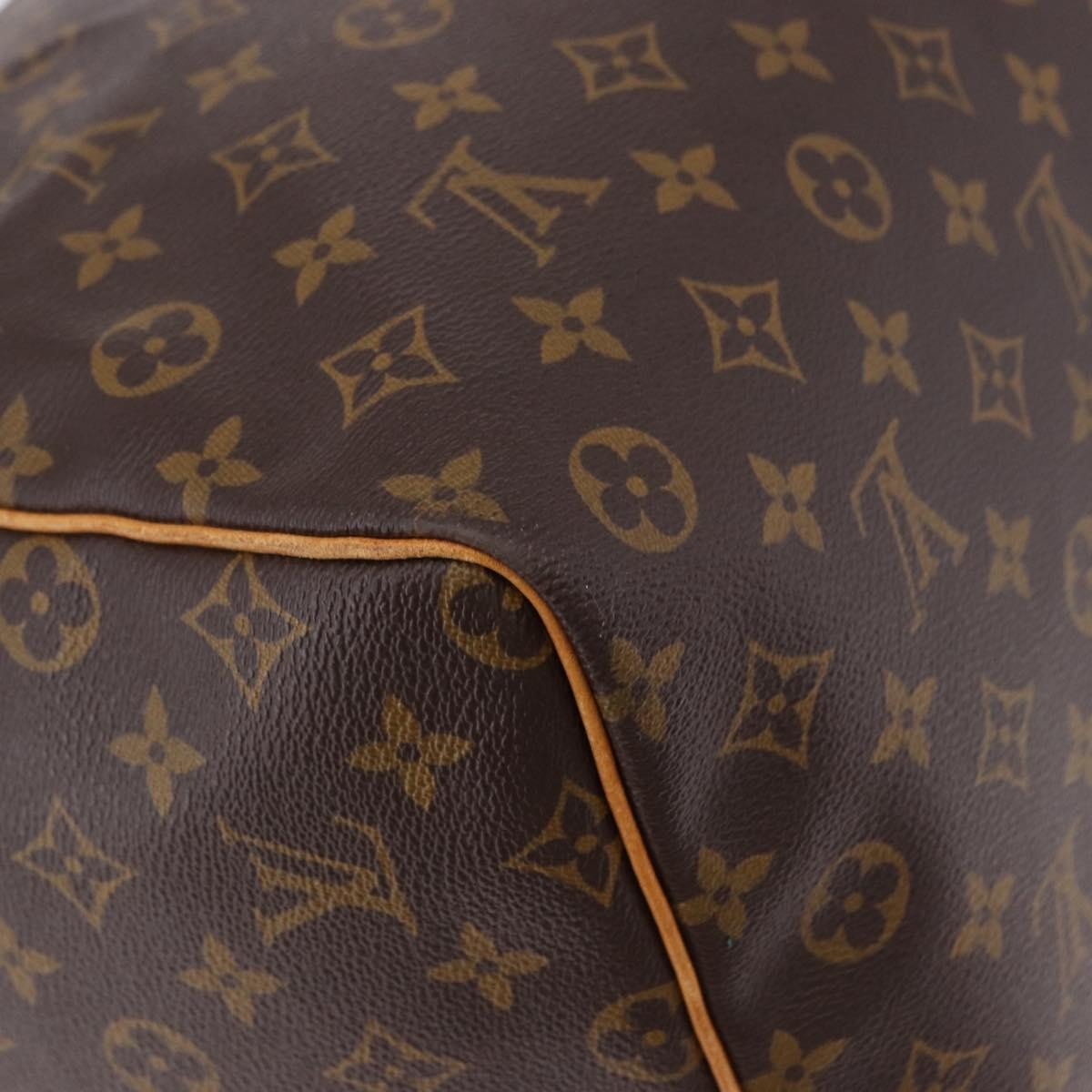 Louis Vuitton Keepall Monogram Brown Canvas Travel Bag Bag (Pre-Owned)