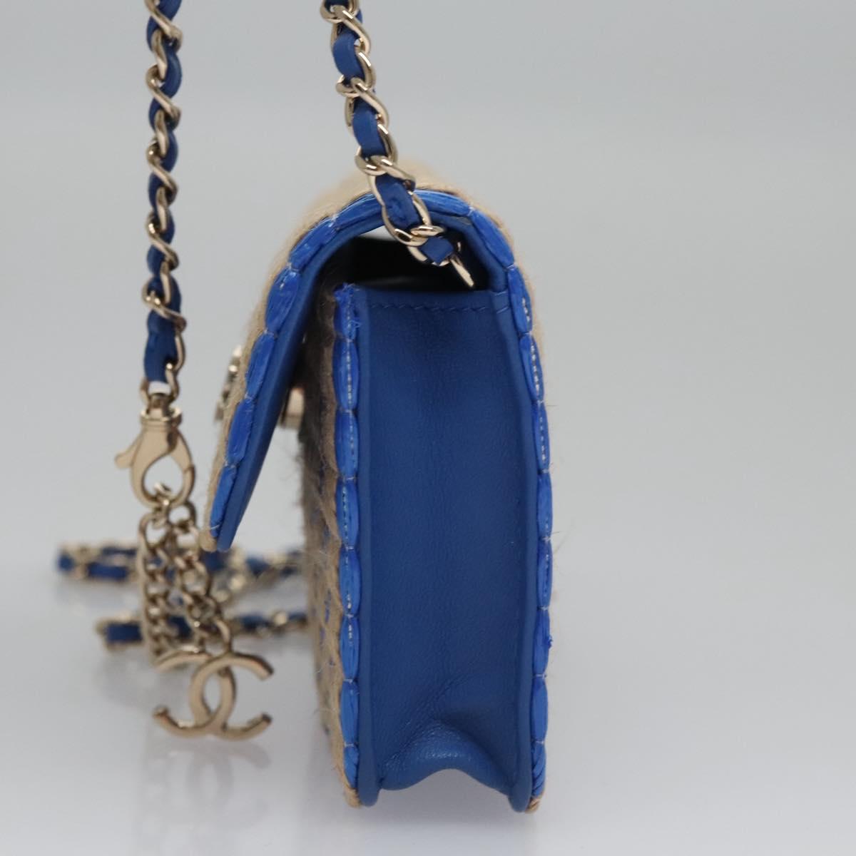 Chanel Trendy Cc Blue Canvas Shoulder Bag (Pre-Owned)