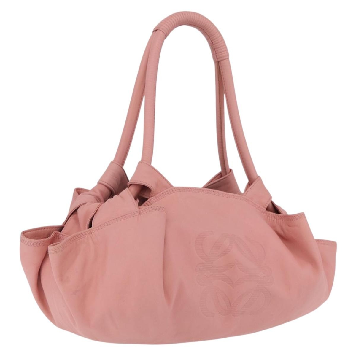 Loewe Aire Leather Pink Leather Shoulder Bag Bag (Pre-Owned)