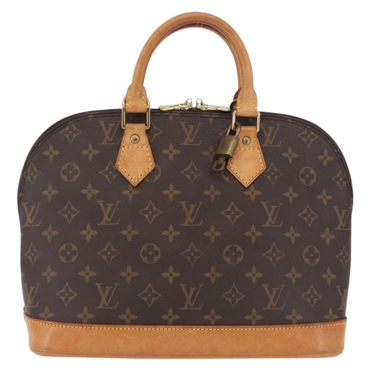 Louis Vuitton Alma Monogram Canvas Brown Canvas Handbag (Pre-Owned)