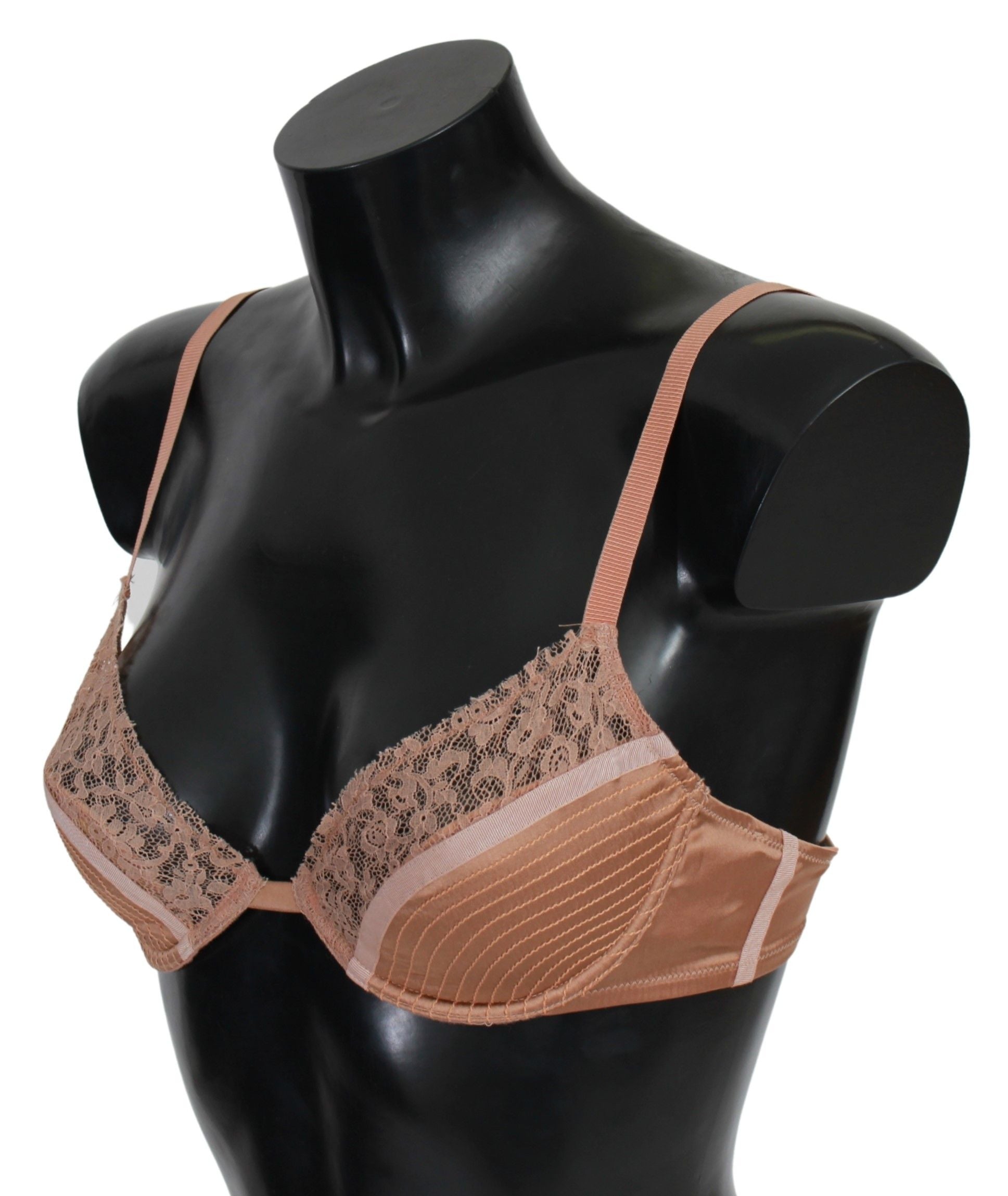 Ermanno Scervino Elegant Nude Lace Push-Up Women's Bra