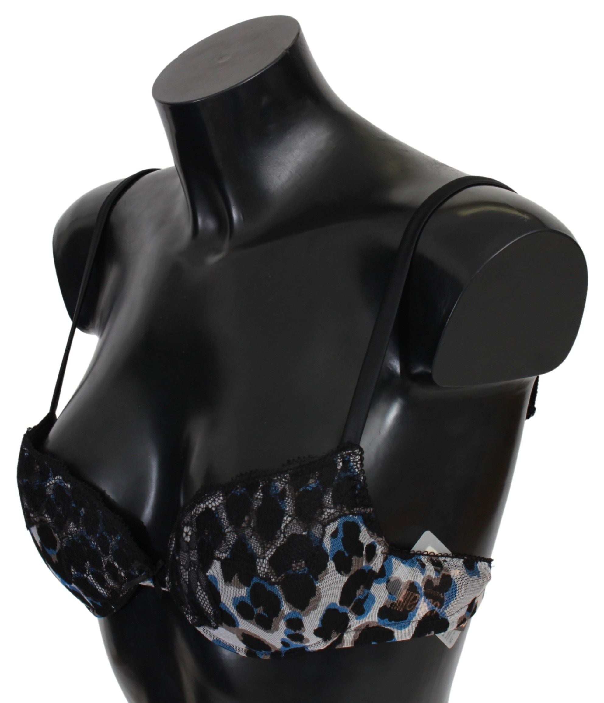 Roberto Cavalli Black Lace Reggiseno Nylon Bra Women's Underwear
