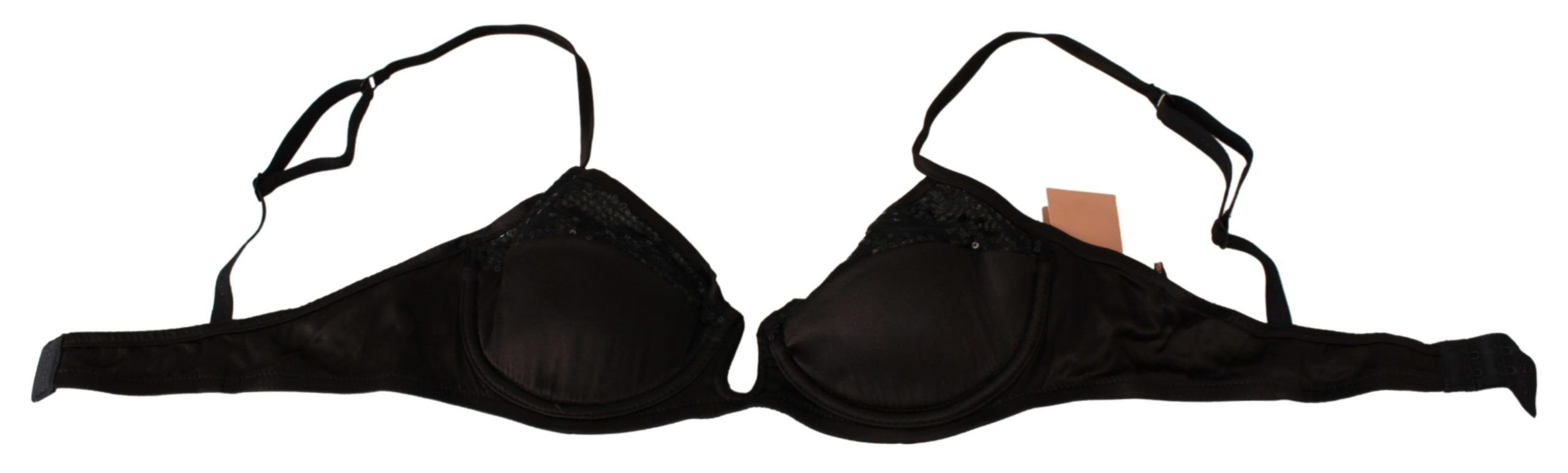 Ermanno Scervino Sequined Brown Balconette Women's Bra