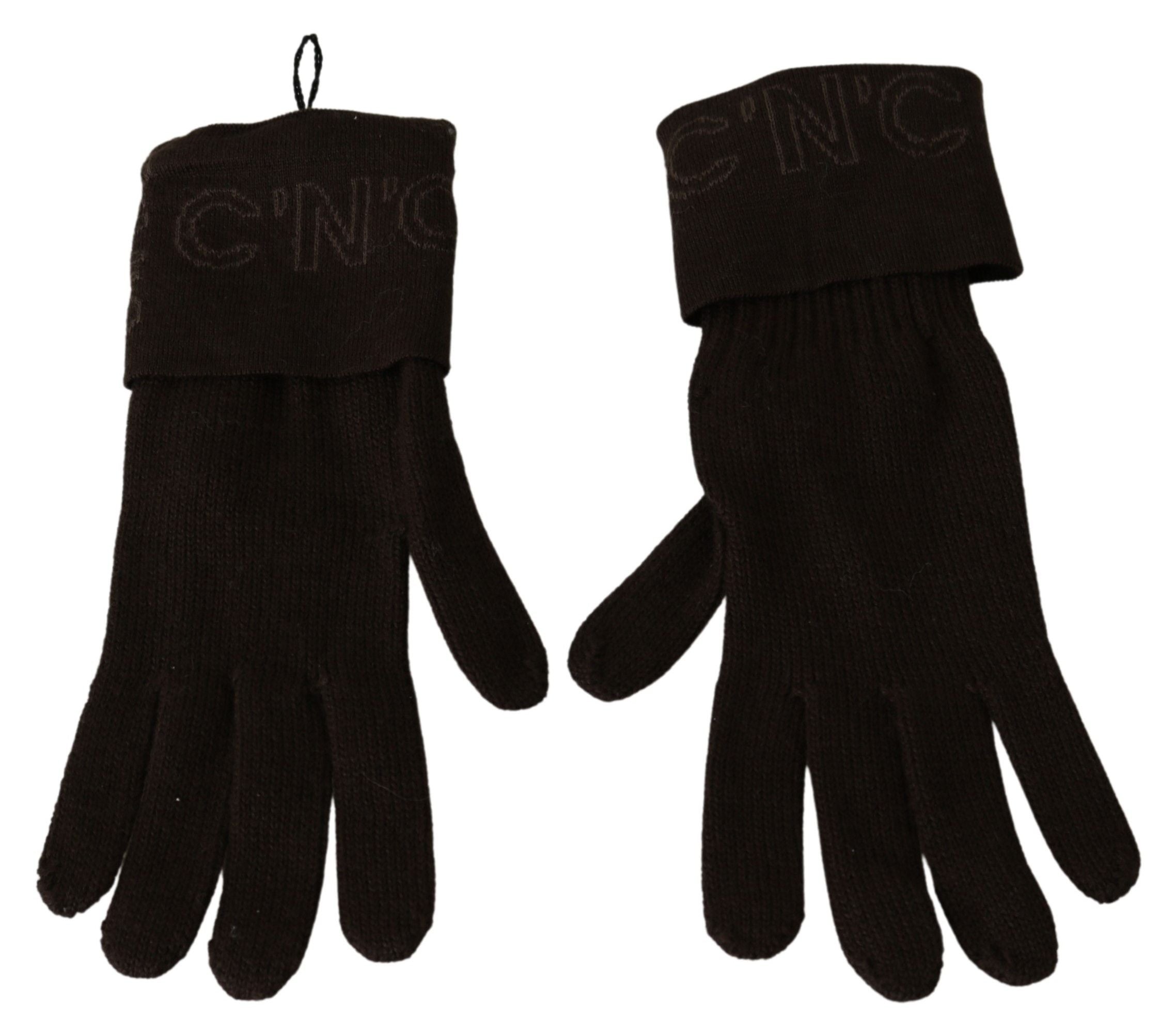 Costume National Elegant Brown Knitted Women's Gloves