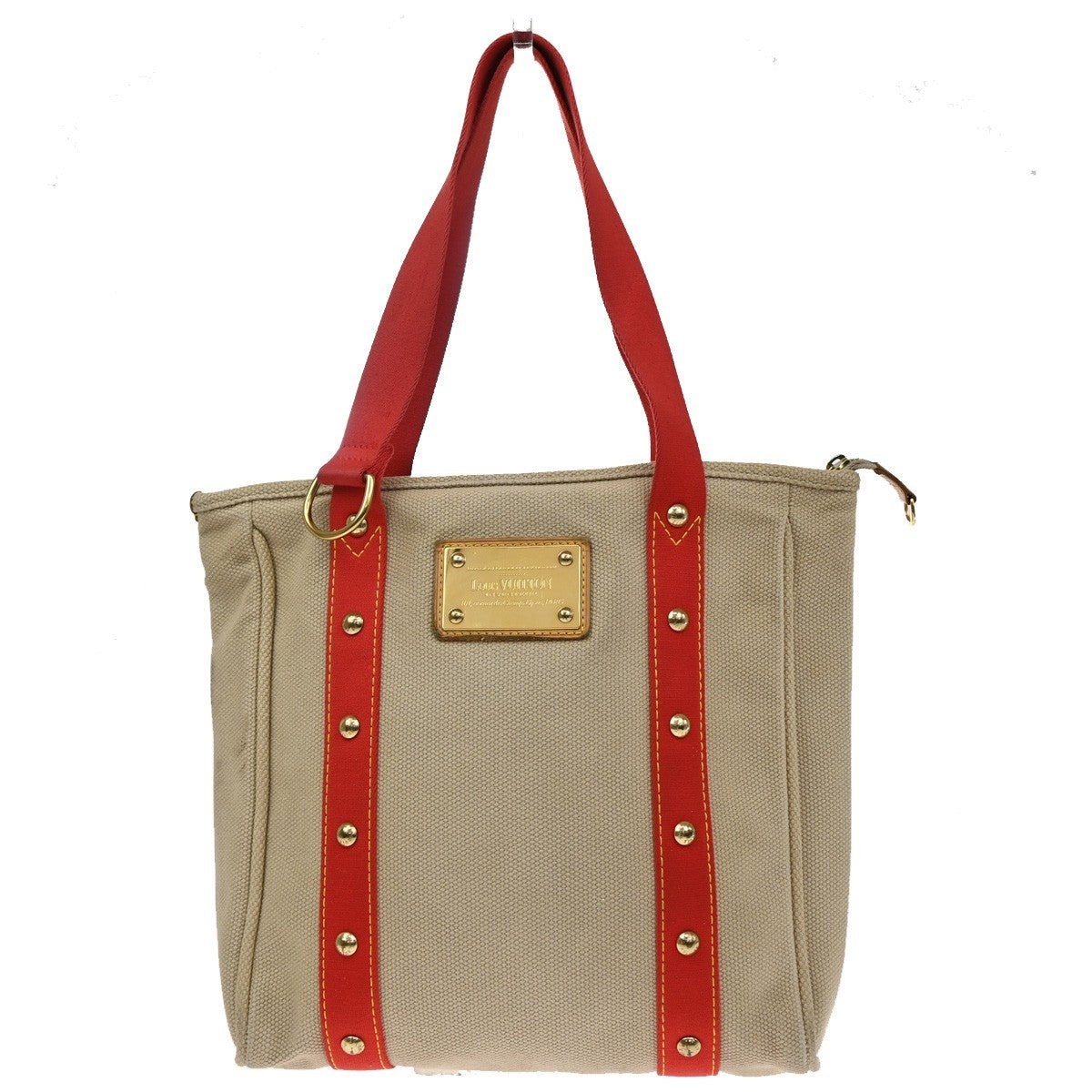 Louis Vuitton Antigua Canvas Beige Canvas Tote Bag Bag (Pre-Owned)