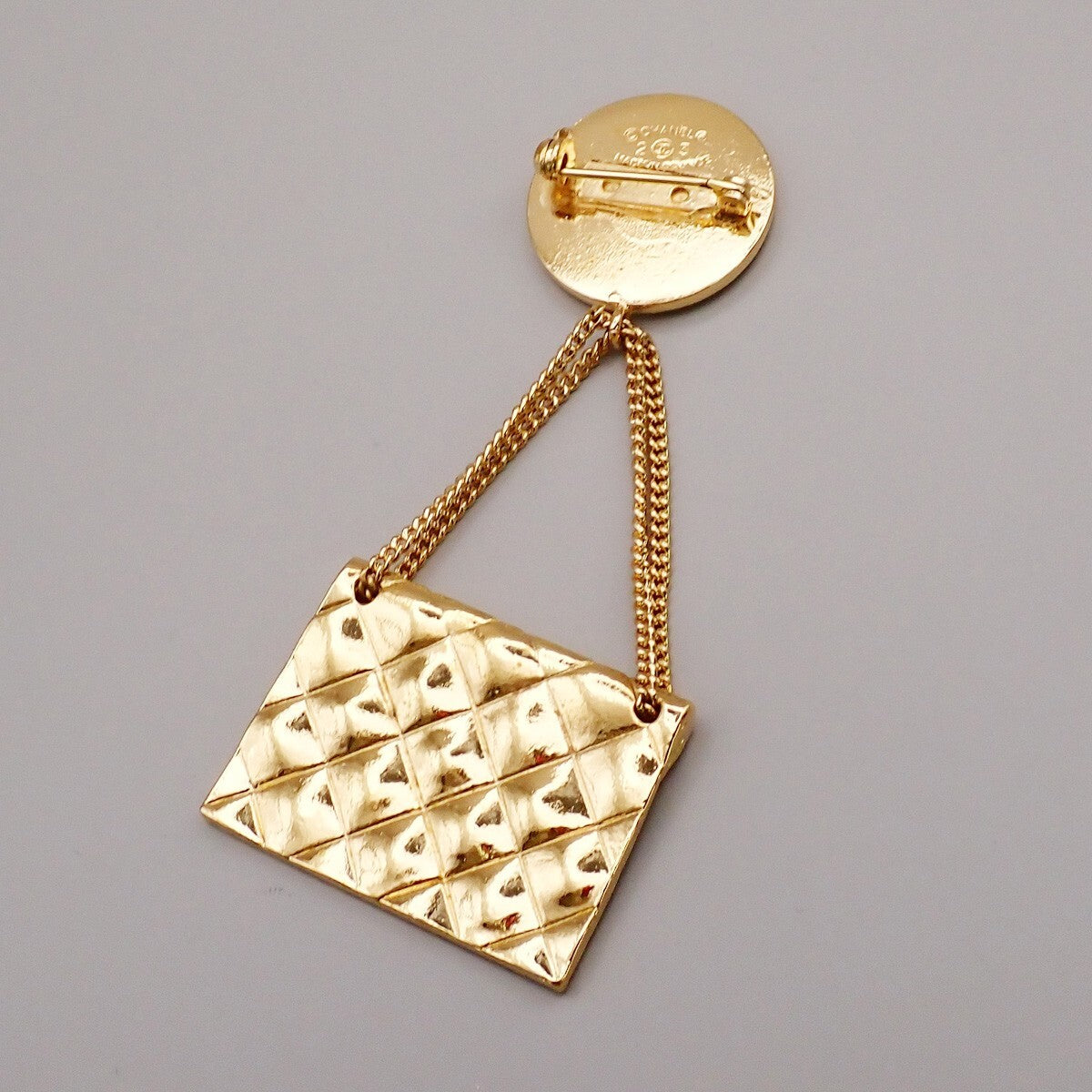 Chanel Coco Mark Gold Gold Plated Brooch Jewelry (Pre-Owned)