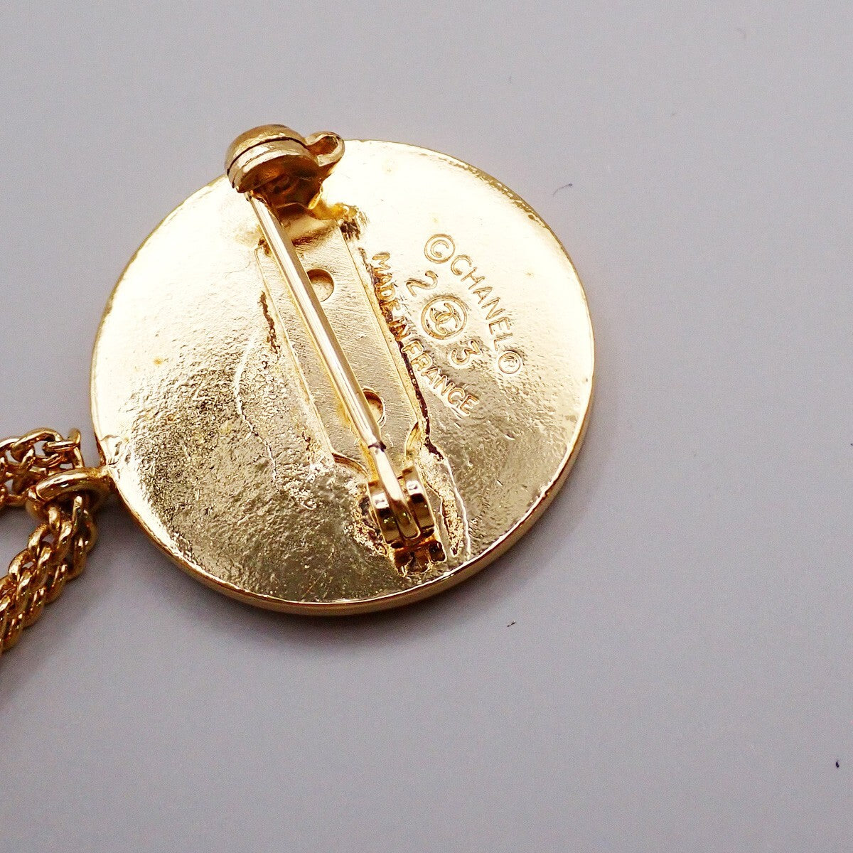 Chanel Coco Mark Gold Gold Plated Brooch Jewelry (Pre-Owned)