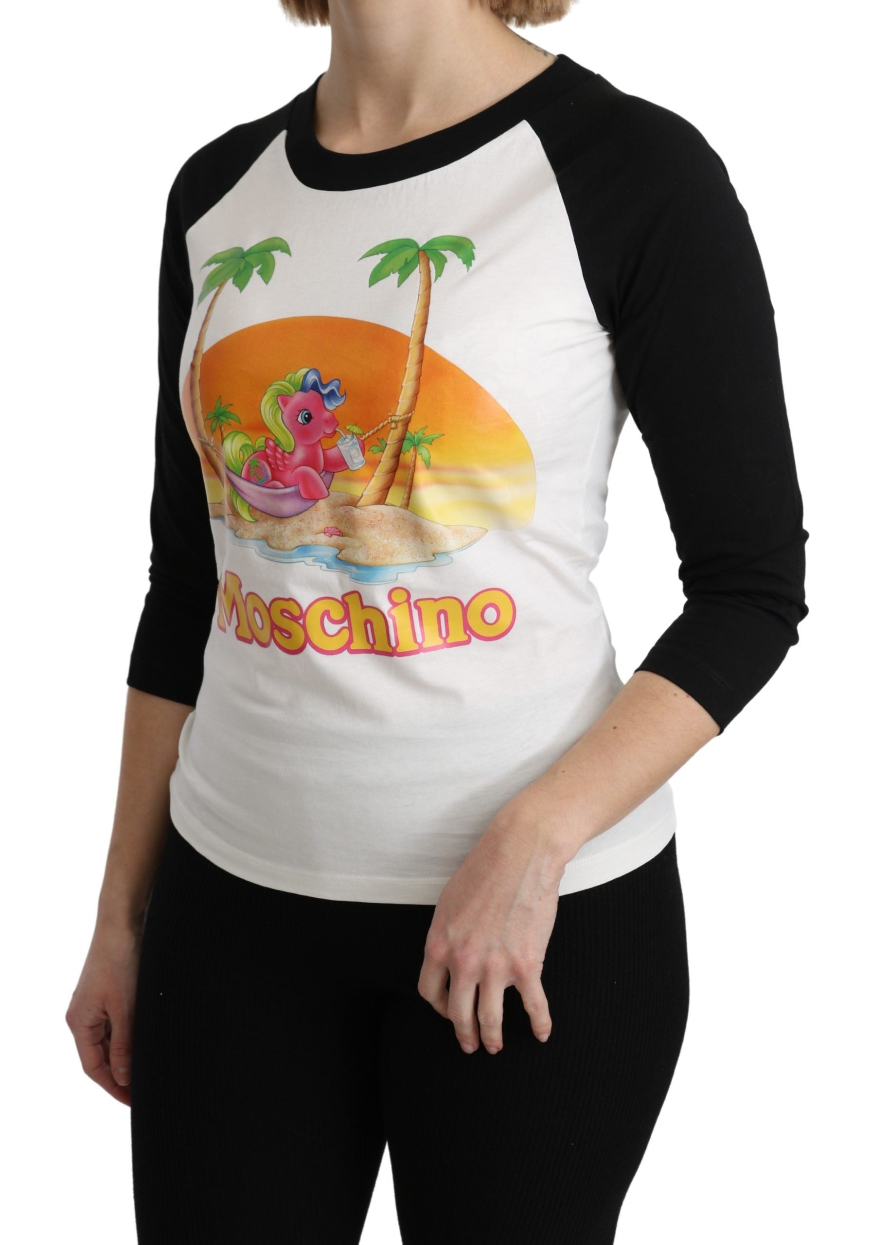 Moschino White Cotton T-shirt My Little Pony Top Women's Tshirt