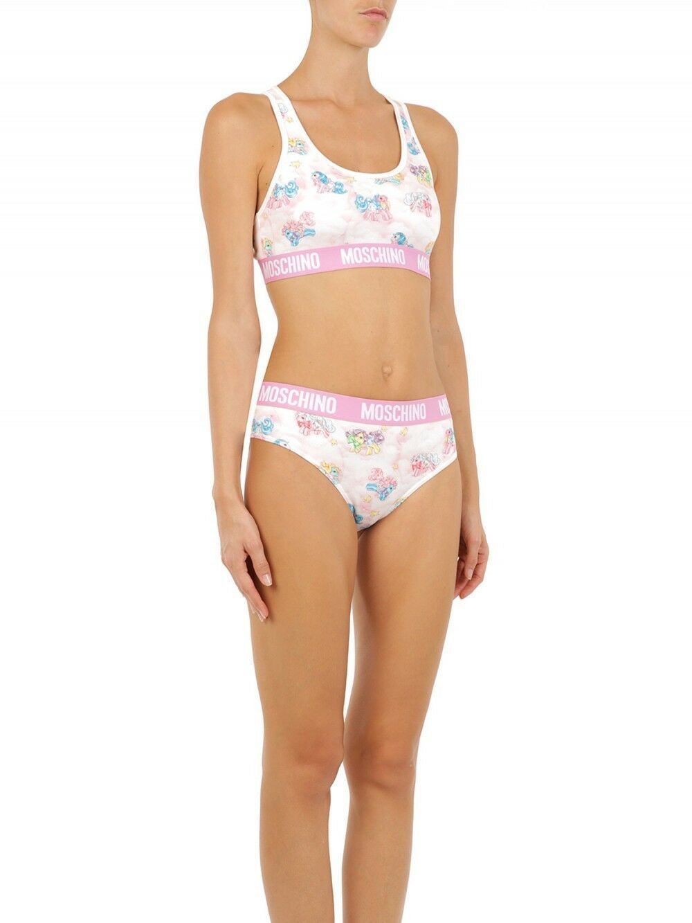 Moschino White Two-Piece Sleepwear My Little Pony Women's Bikini