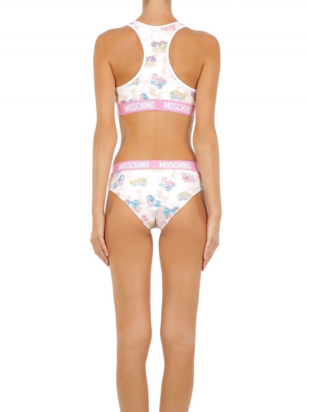 Moschino White Two-Piece Sleepwear My Little Pony Women's Bikini