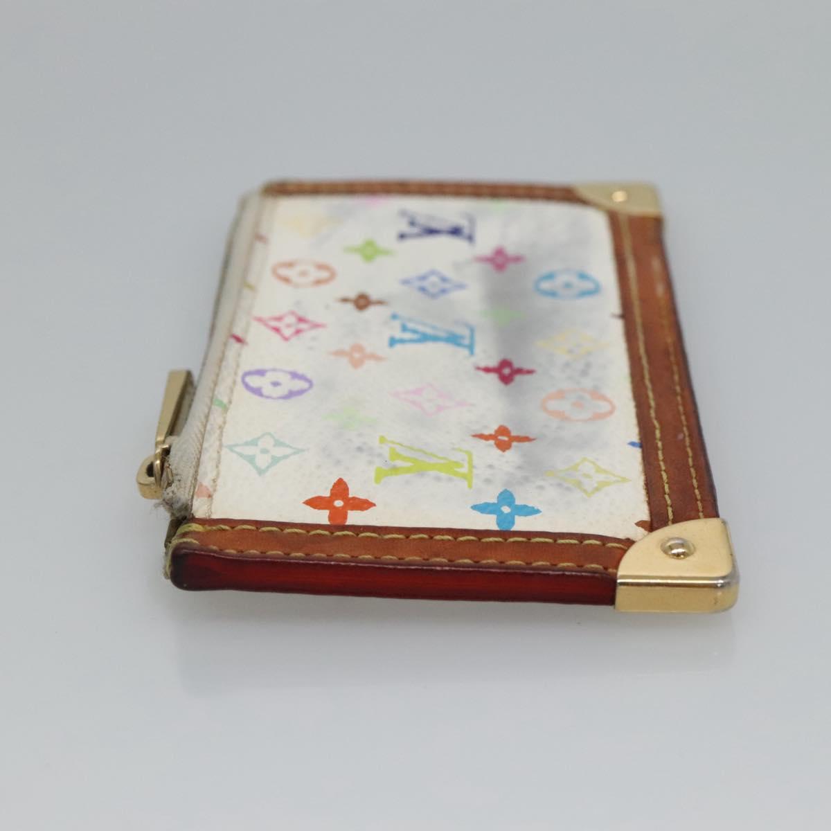 Louis Vuitton Pochette Clés White Canvas Wallet (Pre-Owned)