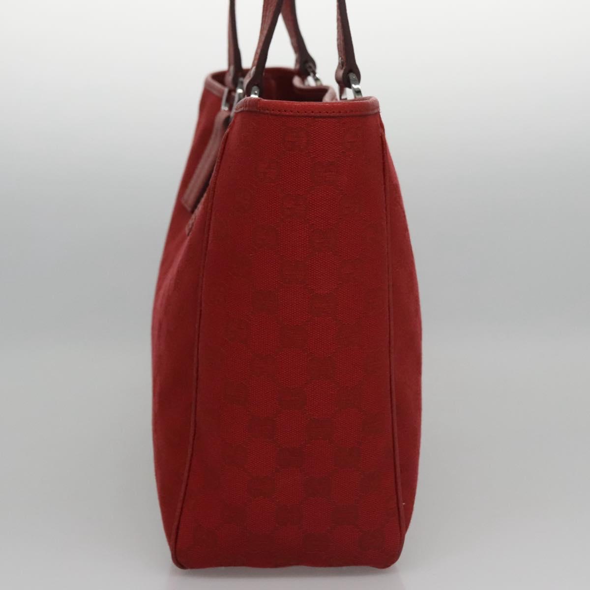 Gucci Gg Canvas Red Canvas Tote Bag (Pre-Owned)