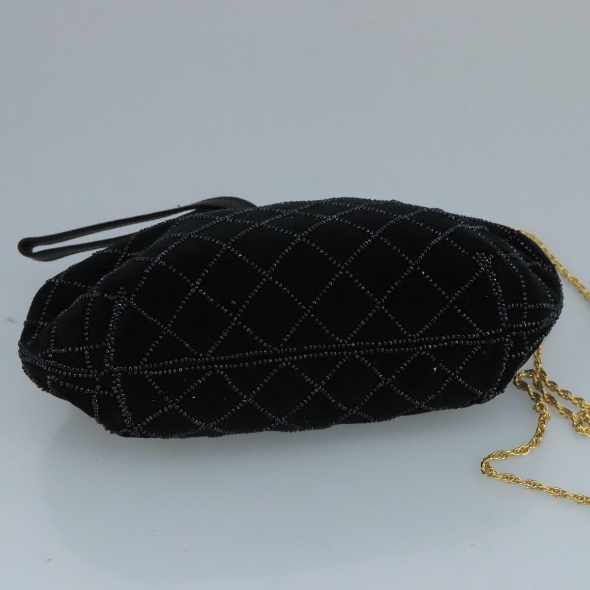 Bally Black Velvet Shoulder Bag (Pre-Owned)