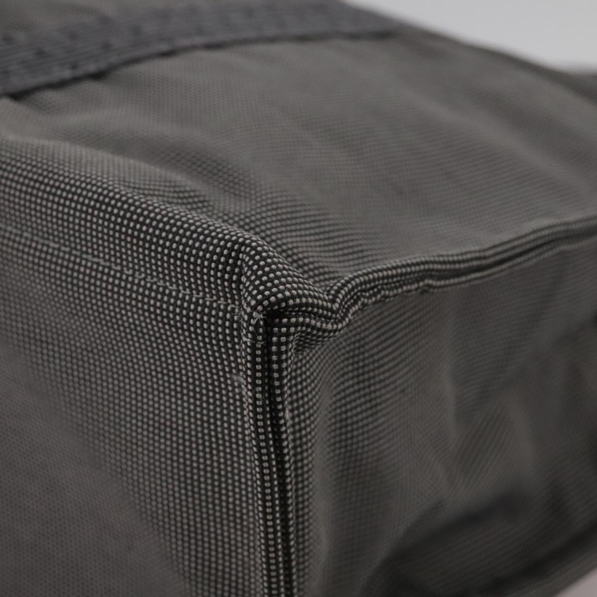 Hermès Herline Grey Canvas Handbag (Pre-Owned)