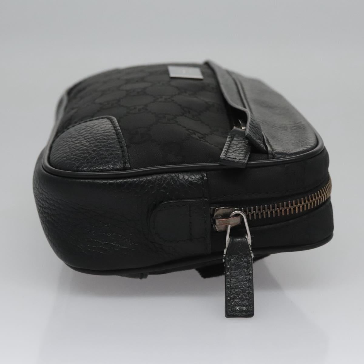 Gucci Gg Canvas Black Canvas Shoulder Bag (Pre-Owned)