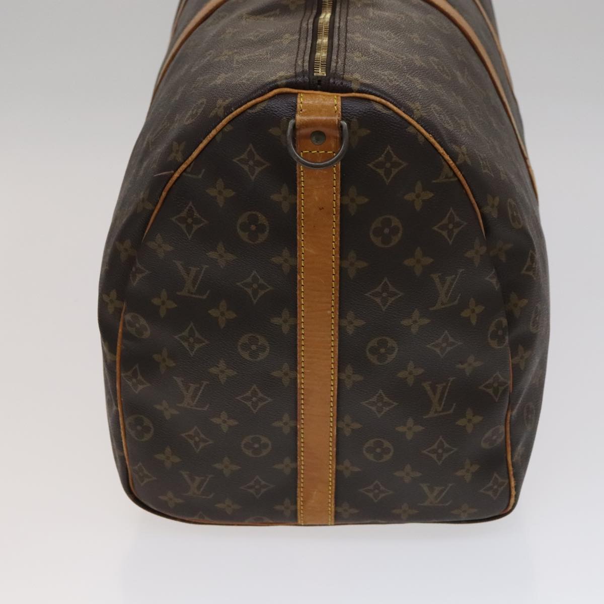 Louis Vuitton Keepall Bandoulière 60 Brown Canvas Travel Bag (Pre-Owned)