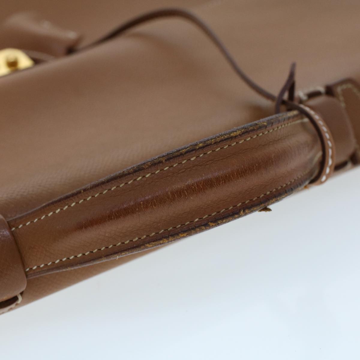 Hermès -- Brown Leather Briefcase Bag (Pre-Owned)
