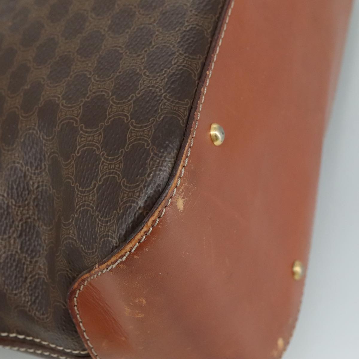 Céline Macadam Brown Leather Handbag (Pre-Owned)