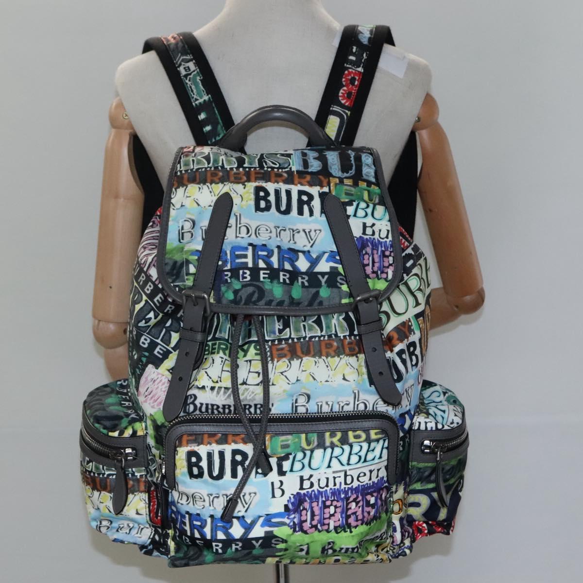 Burberry Multicolour Synthetic Backpack Bag (Pre-Owned)