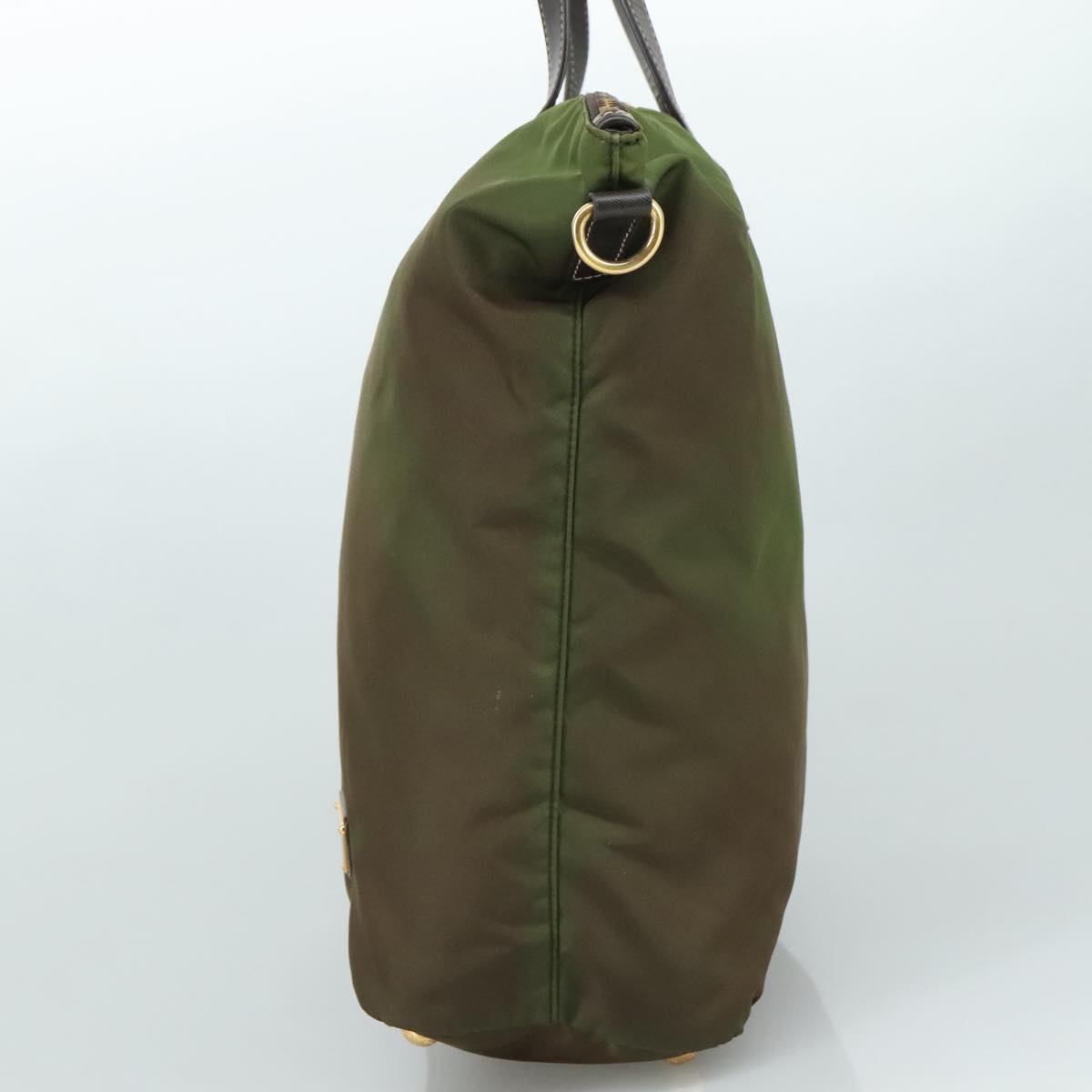 Prada Tessuto Khaki Synthetic Tote Bag (Pre-Owned)