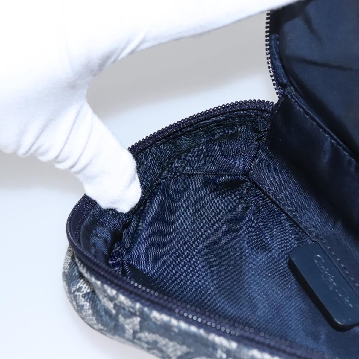 Dior Saddle Navy Canvas Clutch Bag (Pre-Owned)