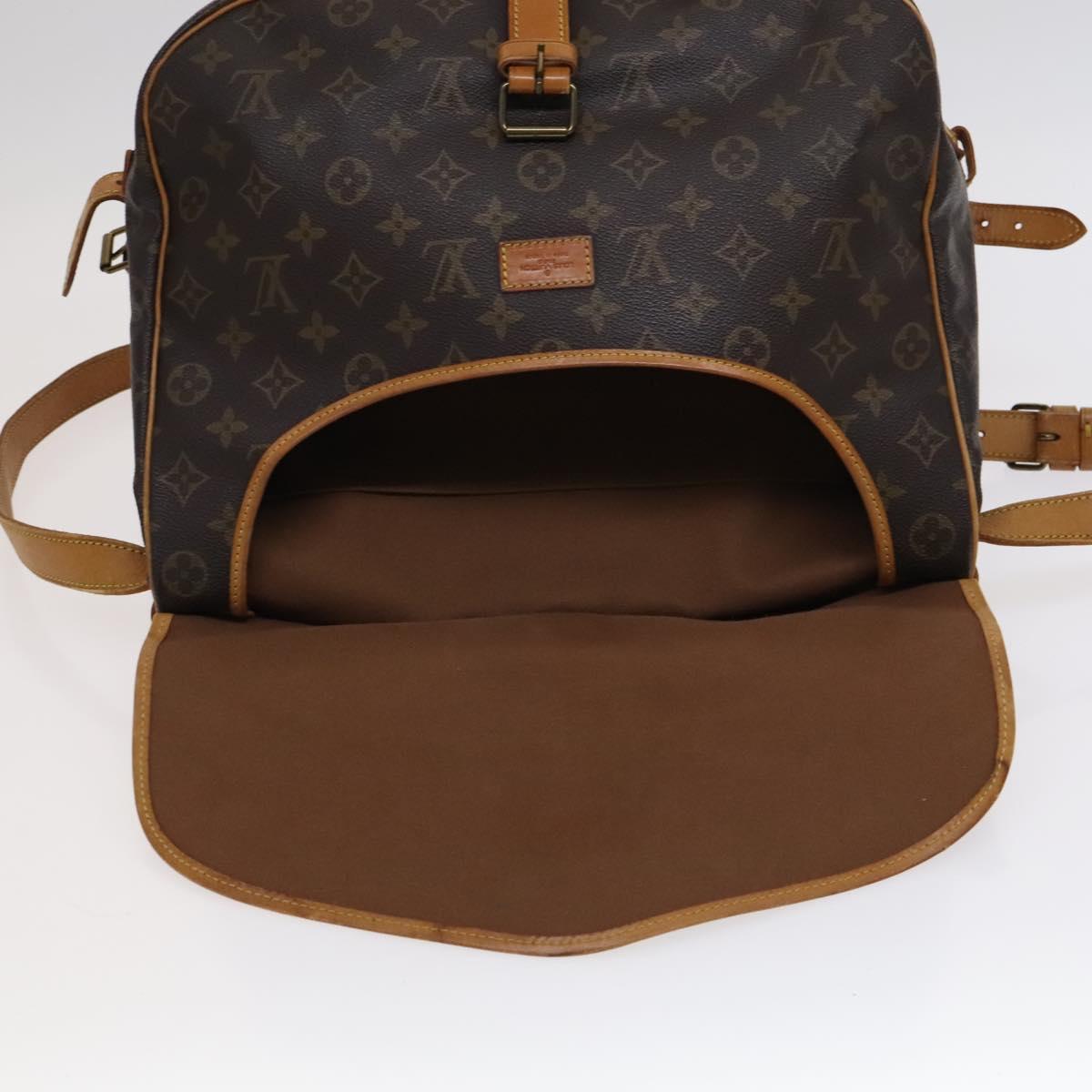 Louis Vuitton Saumur 35 Brown Canvas Shoulder Bag (Pre-Owned)