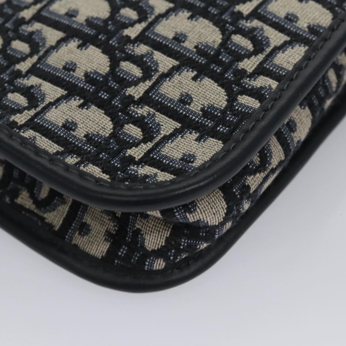 Dior Trotter Navy Canvas Clutch Bag (Pre-Owned)