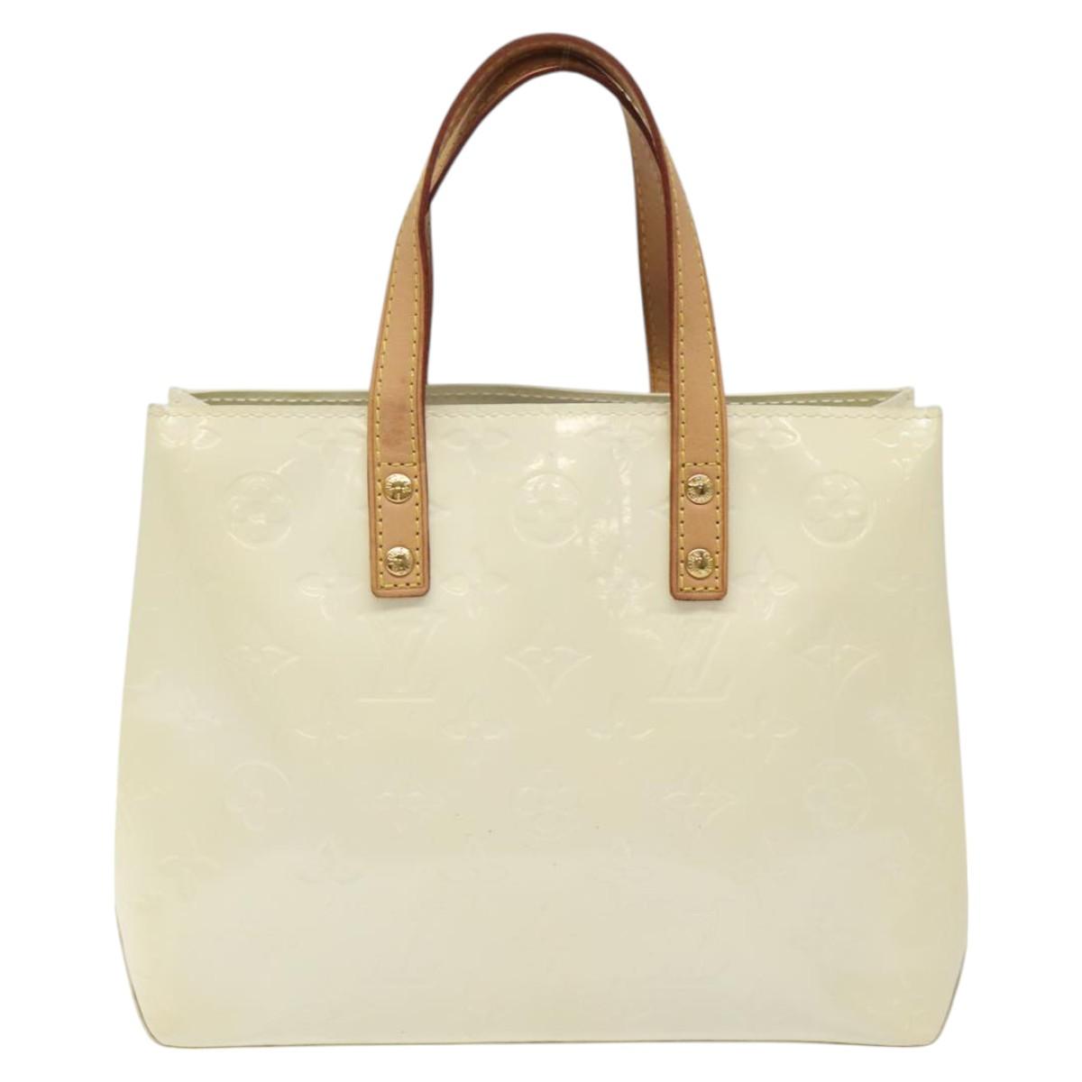Louis Vuitton Reade Ecru Patent Leather Handbag (Pre-Owned)
