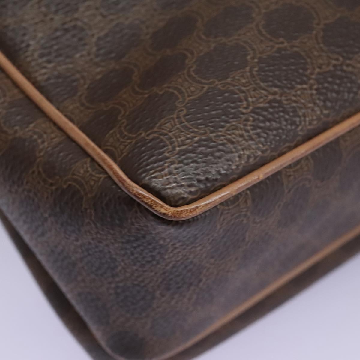 Céline Macadam Brown Canvas Shoulder Bag (Pre-Owned)