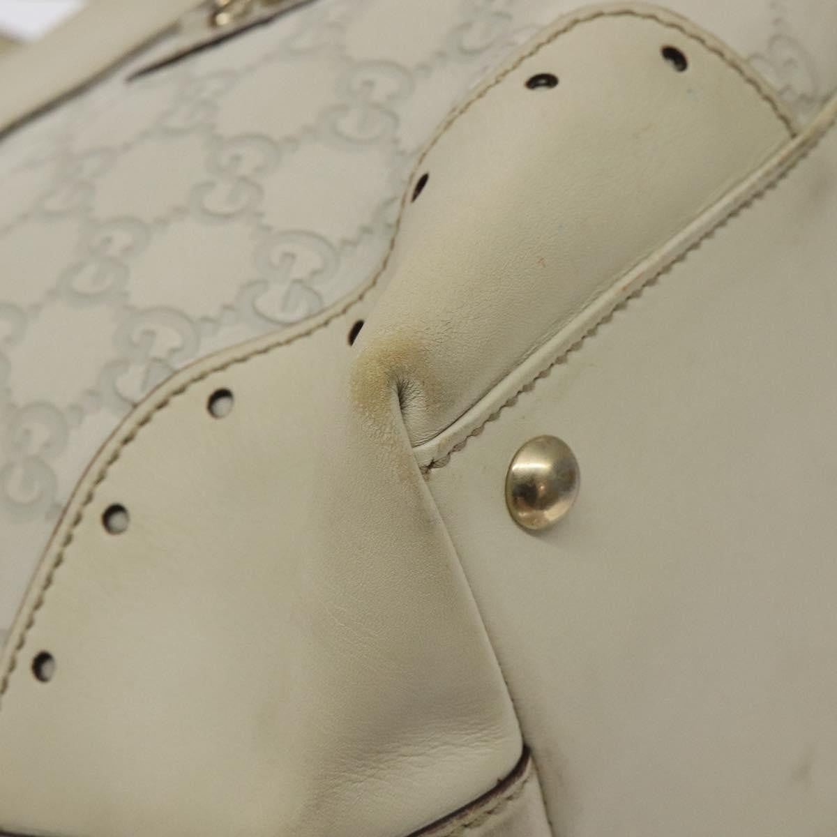 Gucci Gg Canvas Canvas White Canvas Bag (Pre-Owned)