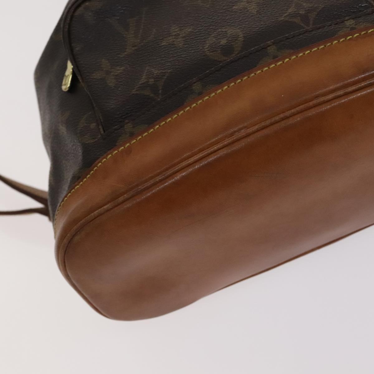Louis Vuitton Montsouris Mm Brown Canvas Backpack Bag (Pre-Owned)