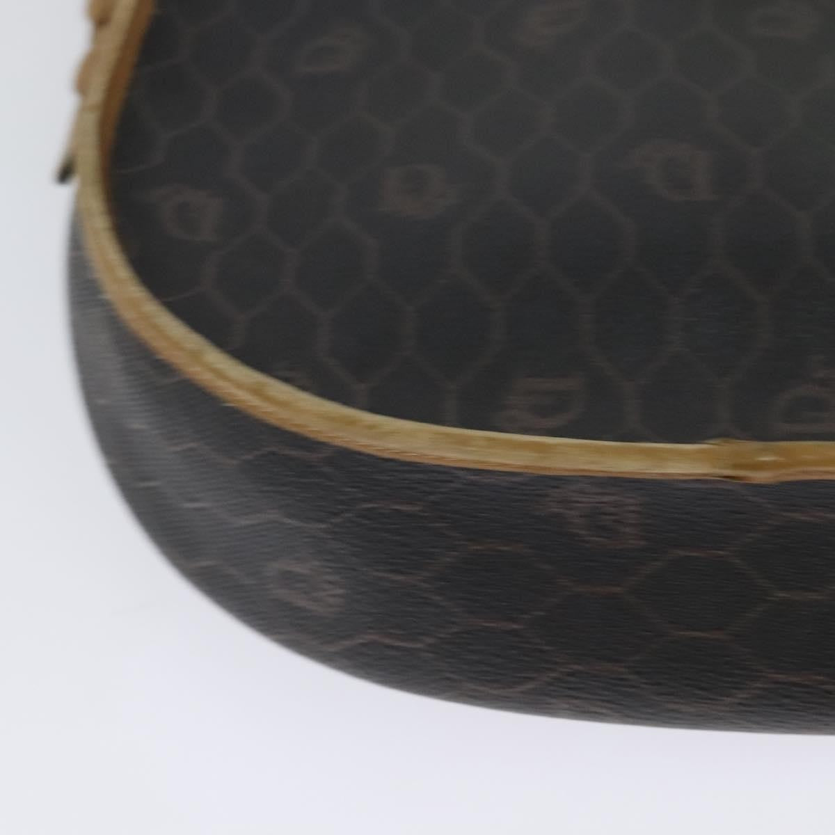 Christian Dior Vintage Honeycomb Flap Canvas And Leather Black Canvas Shoulder Bag Bag (Pre-Owned)