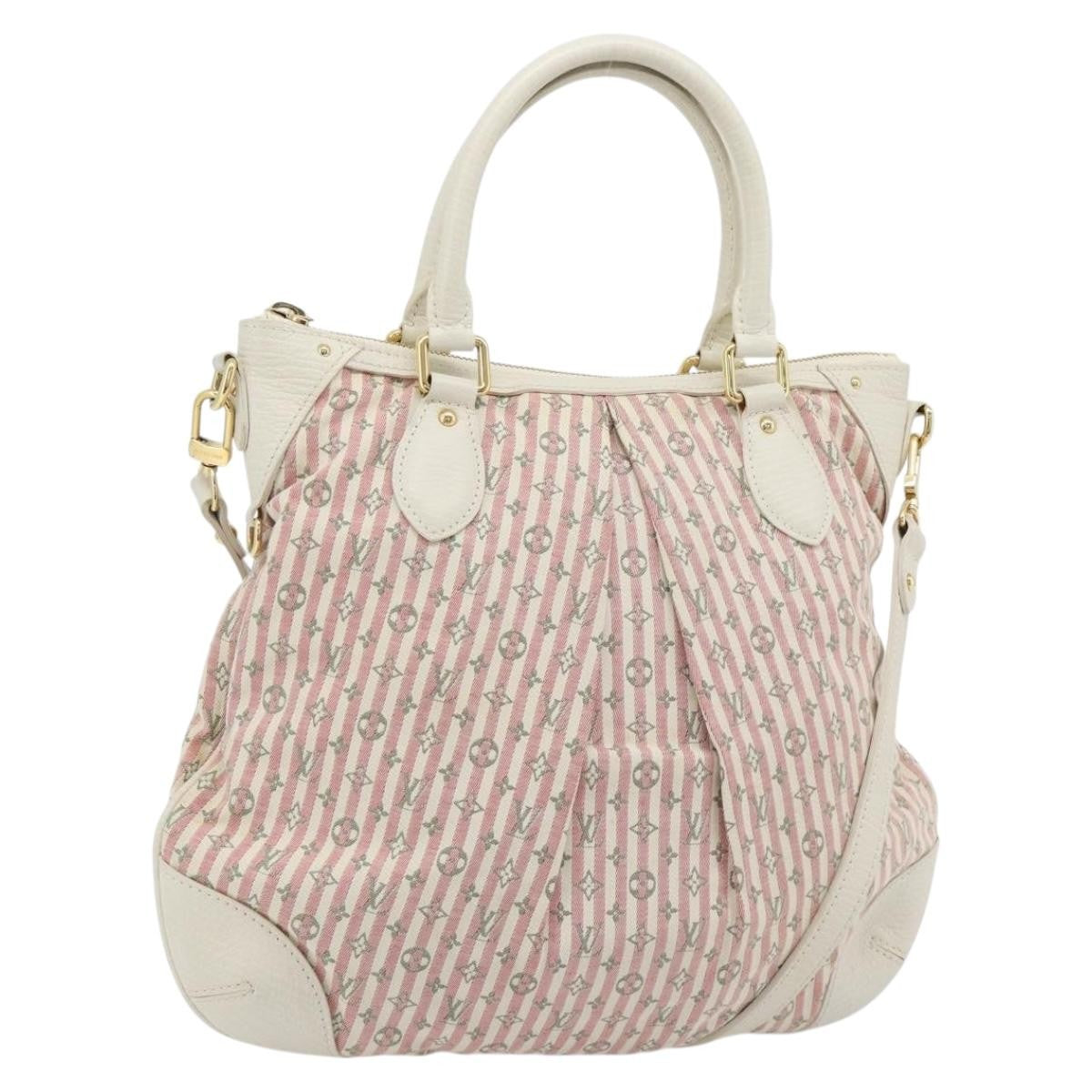 Louis Vuitton Marina Mini Lin Croisette Pink Canvas Handbag (Pre-Owned)