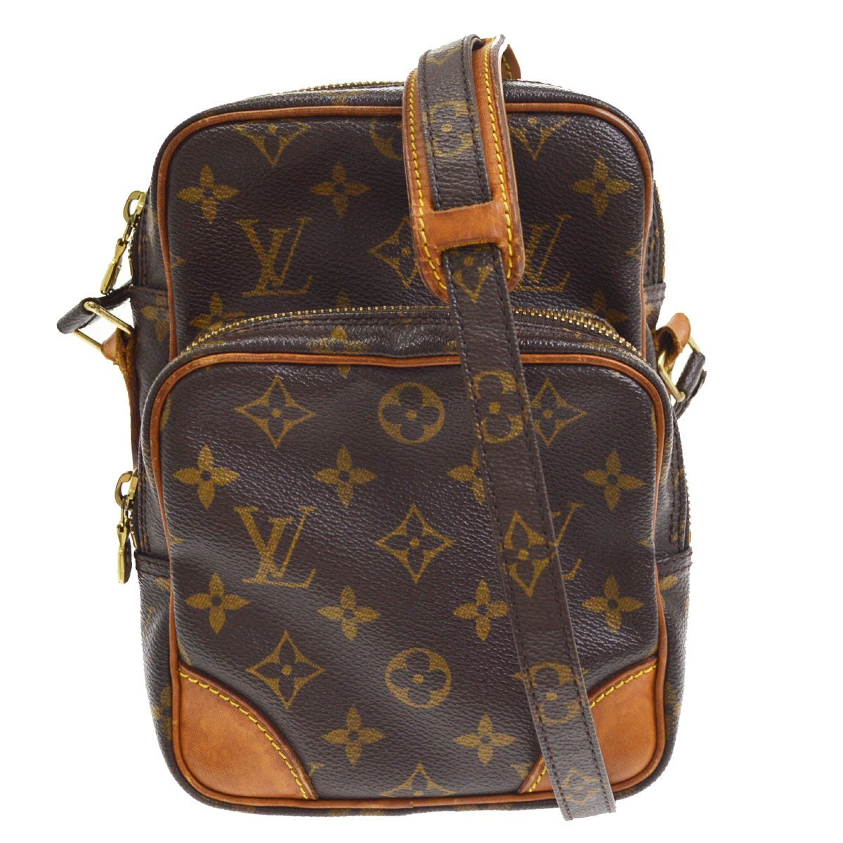 Louis Vuitton Amazone Monogram Canvas Brown Canvas Shoulder Bag Bag (Pre-Owned)